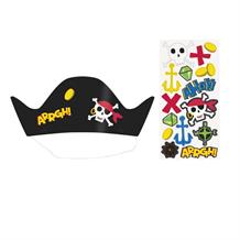 Pirate Party Favour Hats with Stickers