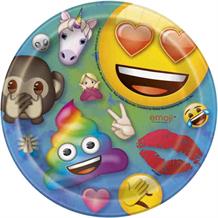 Emoji Rainbow Fun Party Cake Plates
