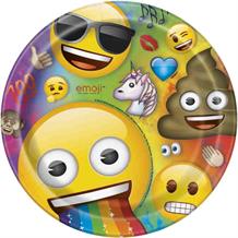 Emoji Rainbow Fun Party 23cm Plates