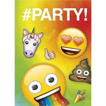 Emoji Rainbow Fun Party Invitations | Invites