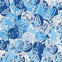 Blue & Silver 30th Birthday Confetti | Party Save Smile