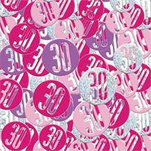 Pink & Silver 30th Birthday Confetti | Party Save Smile