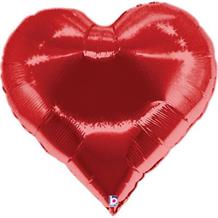 Red Heart Casino Shaped 30" Foil | Helium Balloon