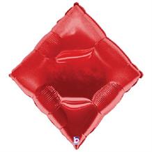 Red Diamond Casino Shaped 30" Foil | Helium Balloon
