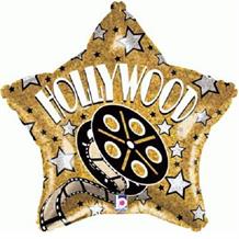 Hollywood Movie Reel Star 19" Foil | Helium Balloon