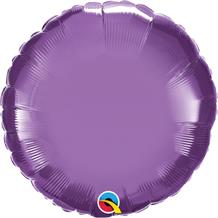 Chrome Purple Qualatex Plain Coloured Circle 18" Foil | Helium Balloon