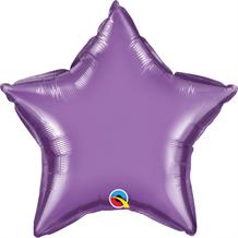 Chrome Purple Qualatex Plain Coloured Star 20" Foil | Helium Balloon