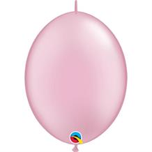 Pearl Baby Pink Quick Link 6" Qualatex Helium Quality Decorator Latex Party Balloons