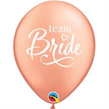 Team Bride | Rose Gold Party Latex Balloons