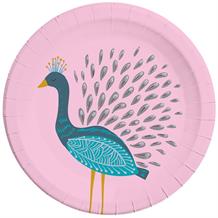 Peacock 23cm Party Plates