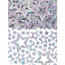 Silver Shimmer Stars Party Table Confetti | Decoration