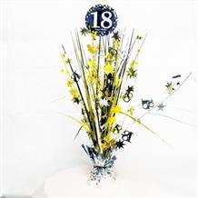 Gold Sparkle 18th Birthday Party Table Centrepiece