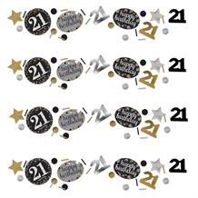 Gold Sparkle 21st Birthday Party Table Confetti | Decoration
