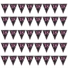 Pink Sparkle 18th Birthday Flag Banner | Bunting