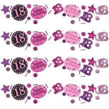 Pink Sparkle 18th Birthday Party Table Confetti | Decoration