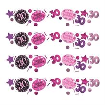 Pink Sparkle 30th Birthday Party Table Confetti | Decoration