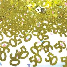 Gold 50 Table Confetti | Decoration