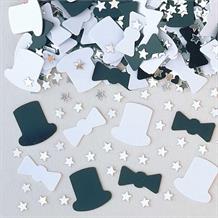 Top Hat and Tails Wedding Table Confetti | Decoration