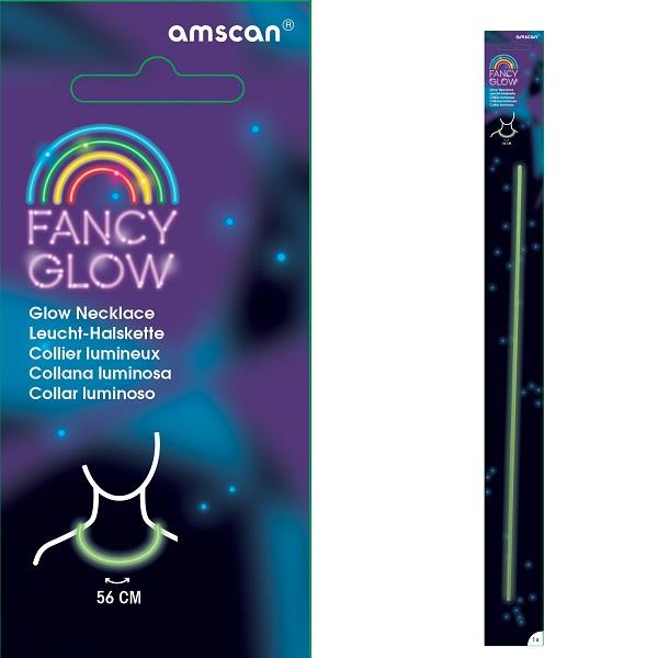 Fancy Glow Stick | Glow in the Dark Necklace Green (single)