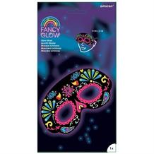 Glow in the Dark Black Skull | Day of the Dead Party Mask Favours