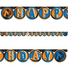 Nerf Party Happy Birthday Banner Decoration