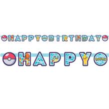 Pokemon 2019 Party Happy Birthday Banner Decoration