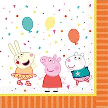 Peppa Pig Rainbow Party Napkins | Serviettes