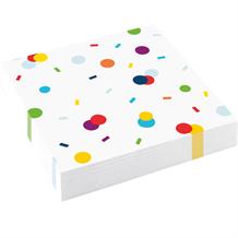 Rainbow Colourful Confetti Party Napkins | Serviettes