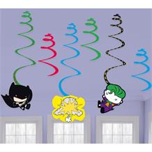 Batman vs Joker Cartoon Hanging Swirl Party Decorations