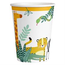 Get Wild Safari Paper Party Cups Pack of 8