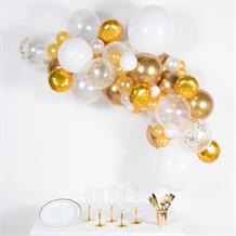 Gold and White Balloon Garland | Arch Kit