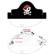 Pirate | Treasure Map Party Invitations | Invites | Hat