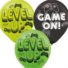 Level Up | Gaming Party Latex Balloons