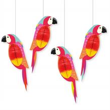 Parrot Honeycomb Party Hanging Decorations
