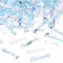 Blue & Silver Christening Party Table Confetti | Decoration