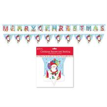 Merry Christmas Santa Presents Twin Pack Banner | Bunting | Decoration