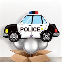 Police Car Shaped Giant Balloon in a Box Gift