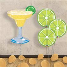 Margarita Glass Inflated Helium Balloons Delivered | Party Save Smile