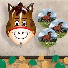 Horse Head Inflated Helium Balloons Delivered | Party Save Smile