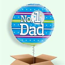 No 1 Dad 18" Balloon in a Box
