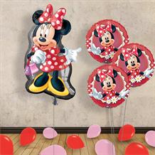 Minnie Mouse Inflated Helium Balloons Delivered | Party Save Smile