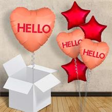 Hello | Candy Heart 18" Balloon in a Box