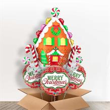 Gingerbread House Christmas Balloon in a Box | Party Save Smile