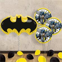 Batman Logo Inflated Helium Balloons in a Box | Party Save Smile