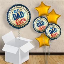Best Dad Ever | Gold Stamp 18" Balloon in a Box