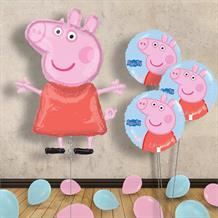 Peppa Pig Inflated Helium Balloons Delivered | Party Save Smile