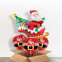 Santa Sleigh Christmas Giant Balloon in a Box Gift