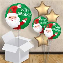 Merry Christmas | Santa 18" Balloon in a Box