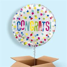 Colourful Congrats 18" Balloon in a Box