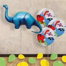 Apatosaurus | Dinosaur Giant Balloon with 3 Balloon Bouquet Inflated Balloon in a Box